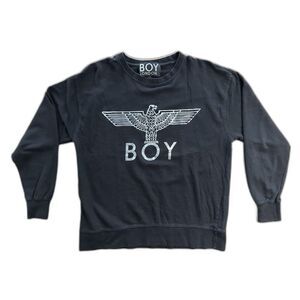 BOY LONDON Eagle Sweatshirt Black Long Sleeve Sweater Unisex Size Large